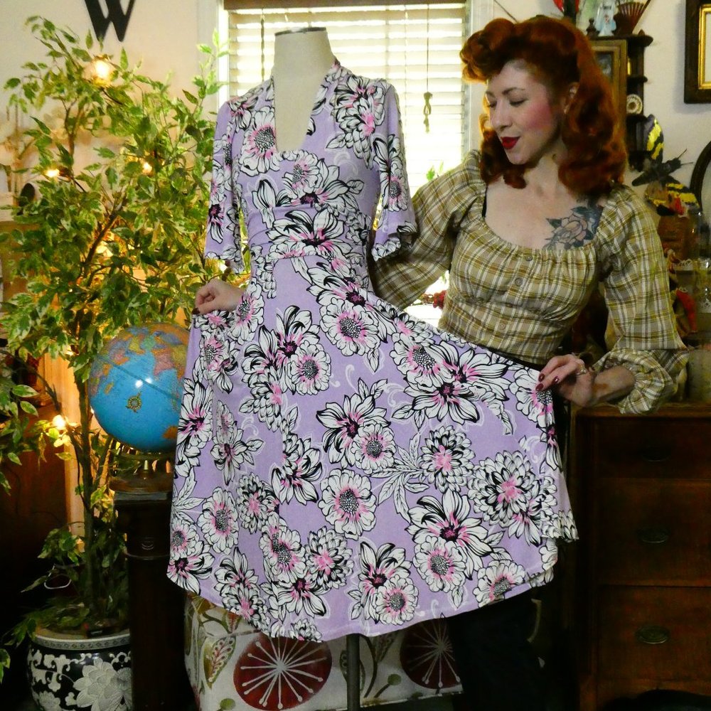 Miss candyfloss lilac color dress sz XS